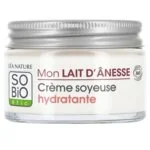 SO’BiO étic Zijdezachte hydraterende crème met biologische ezelinnenmelk (50 ml) - voor alle huidtypes, inclusief de gevoelige huid