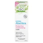 SO’BiO étic Beschermende crème voor de gevoelige huid met Aloe vera 5-in-1 BIO (50 ml) - hydrateert en kalmeert de huid