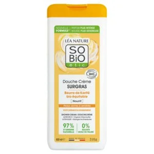 SO’BiO étic SURGRAS douchecrème met BIO-sheaboter (650 ml) - ideaal voor de droge en gevoelige huid