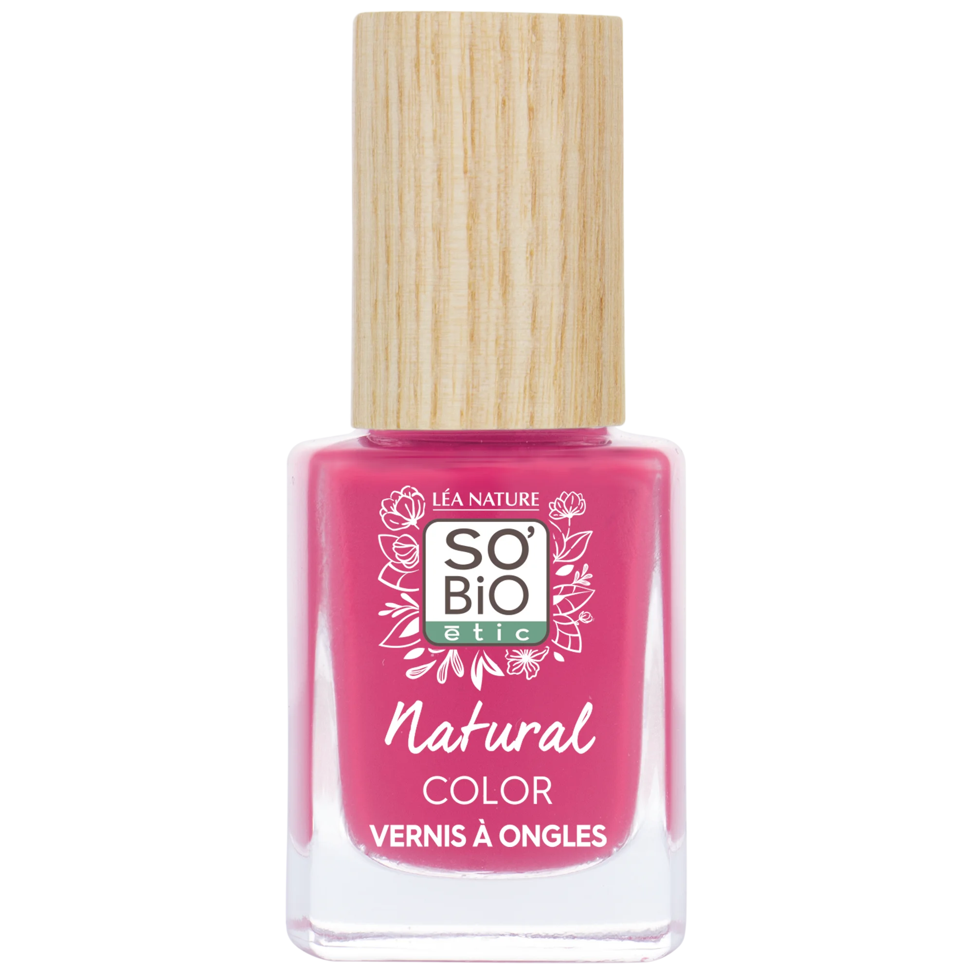 SO’BiO étic Nagellak - 40 bohemienroze (11 ml) - met een stralende en intense kleur
