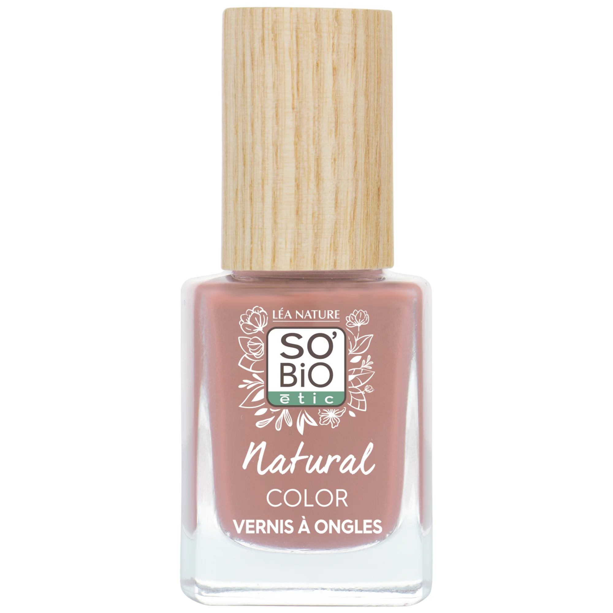 SO’BiO étic Nagellak - 45 roze pioenroos (11 ml) - met een stralende en intense kleur