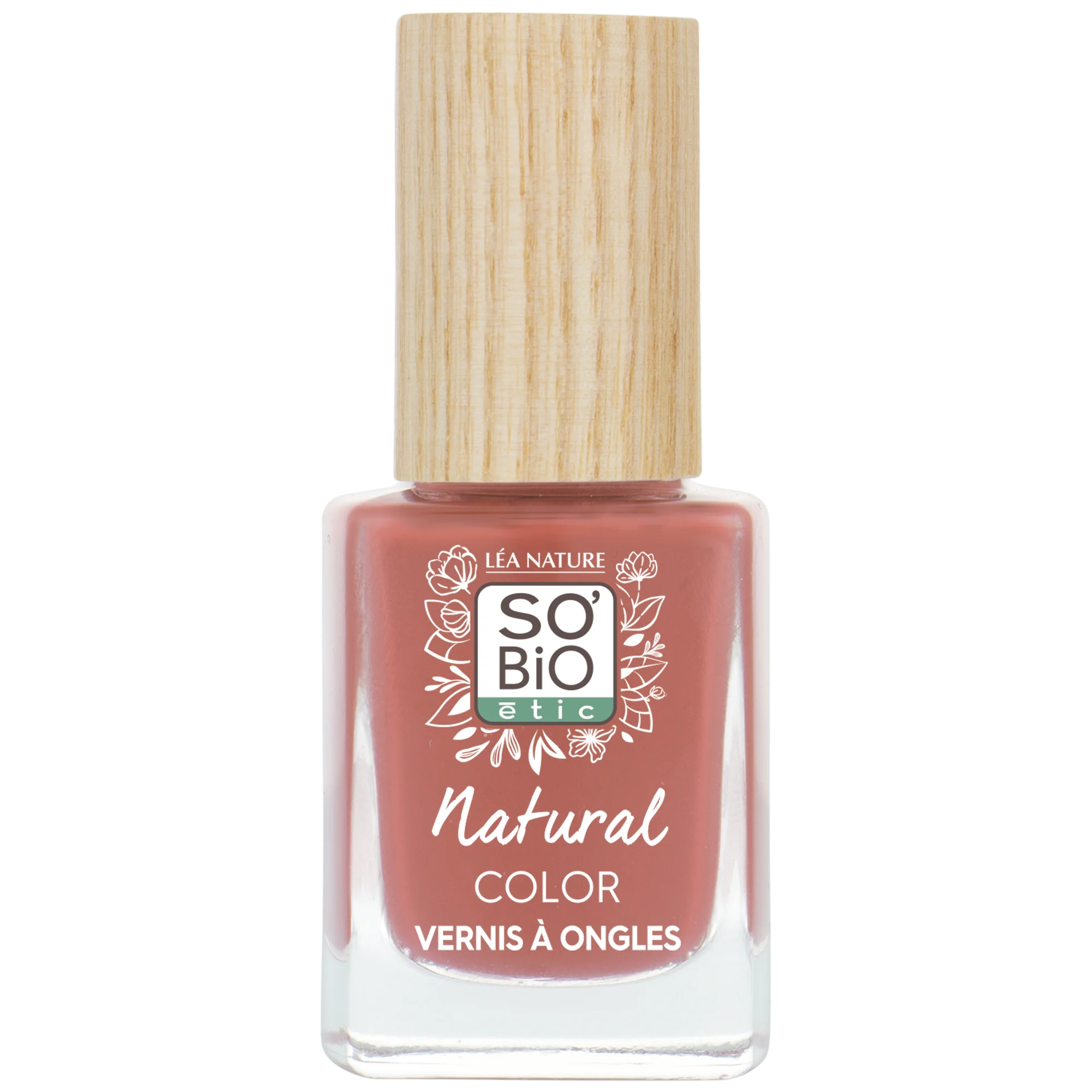 SO’BiO étic Nagellak - 65 roze nude (11 ml) - met een stralende en intense kleur
