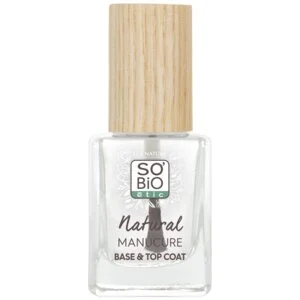 SO’BiO étic Transparante nagellak - basis- en toplaag (11 ml) - versterkt en egaliseert de nagels