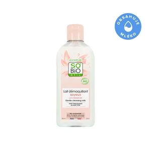 SO’BiO étic Reinigingsmelk met biologische ezelinnenmelk (200 ml) - verwijdert zacht make-up en onzuiverheden