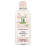 SO’BiO étic Reinigingsmelk met biologische ezelinnenmelk (200 ml) - verwijdert zacht make-up en onzuiverheden