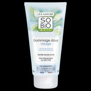 SO’BiO étic Milde hydraterende BIO-peeling met Aloë vera voor regelmatig gebruik (150 ml) - met hyaluronzuur