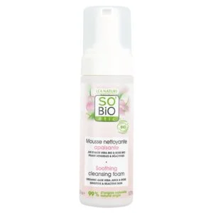 SO’BiO étic Reinigend kalmerend schuim Aloe Vera BIO (150 ml) - verrijkt met rozenwater