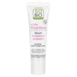 SO’BiO étic Gezichtsserum met Aloe vera - kalmering en hydratatie voor de gevoelige huid BIO (30 ml) - hydrateert, kalmeert en verheldert