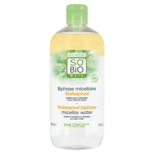 SO’BiO étic Micellair tweefasenwater - Pur BAMBOO BIO (500 ml) - met biologische bamboe en moringa