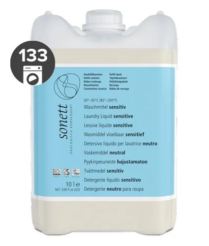 Sonett Universele vloeibare wasgel voor witte en gekleurde was Sensitive 10 l