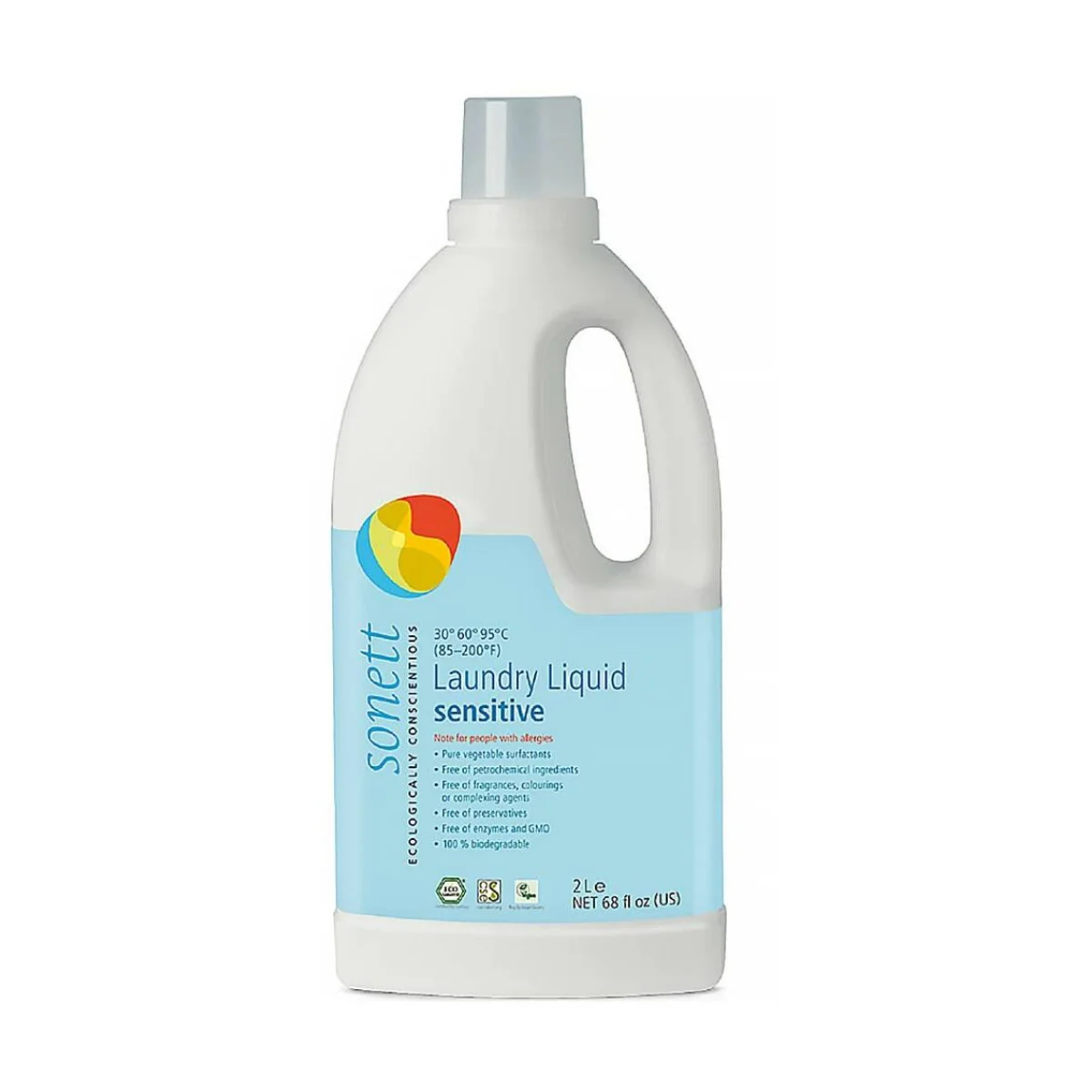 Sonett Universele vloeibare wasgel voor witte en gekleurde was Sensitive 10 l