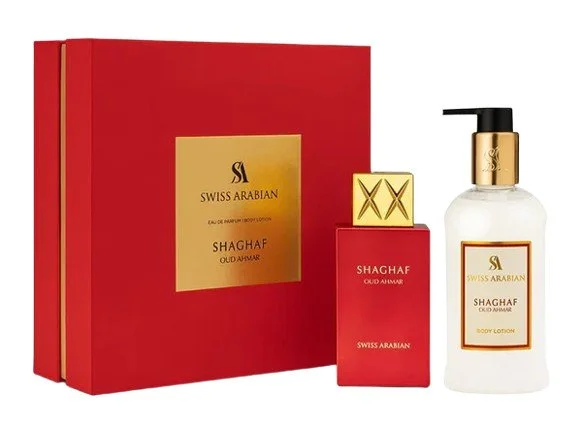 Shaghaf Oud Ahmar U 75 ml + bodylotion eau de parfum 300 ml