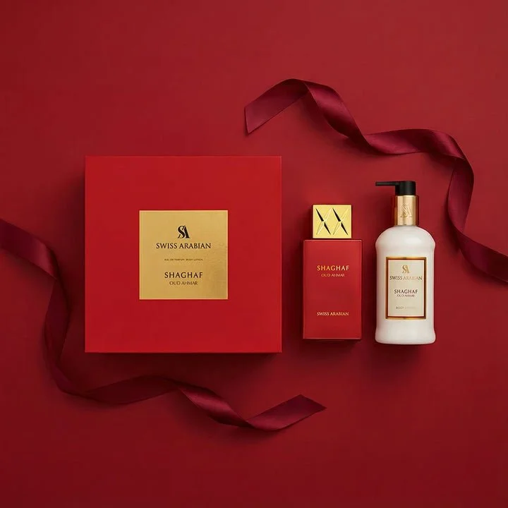 Shaghaf Oud Ahmar U 75 ml + bodylotion eau de parfum 300 ml