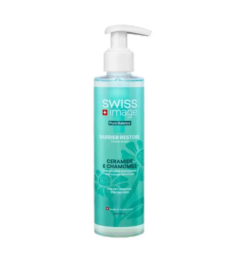 Pure Balance: Barrier Restore Facial Wash zachte gezichtsreinigingsgel voor de gevoelige huid 200 ml