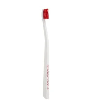 Swissdent Profi Colours tandenborstel zacht-medium Wit & Rood