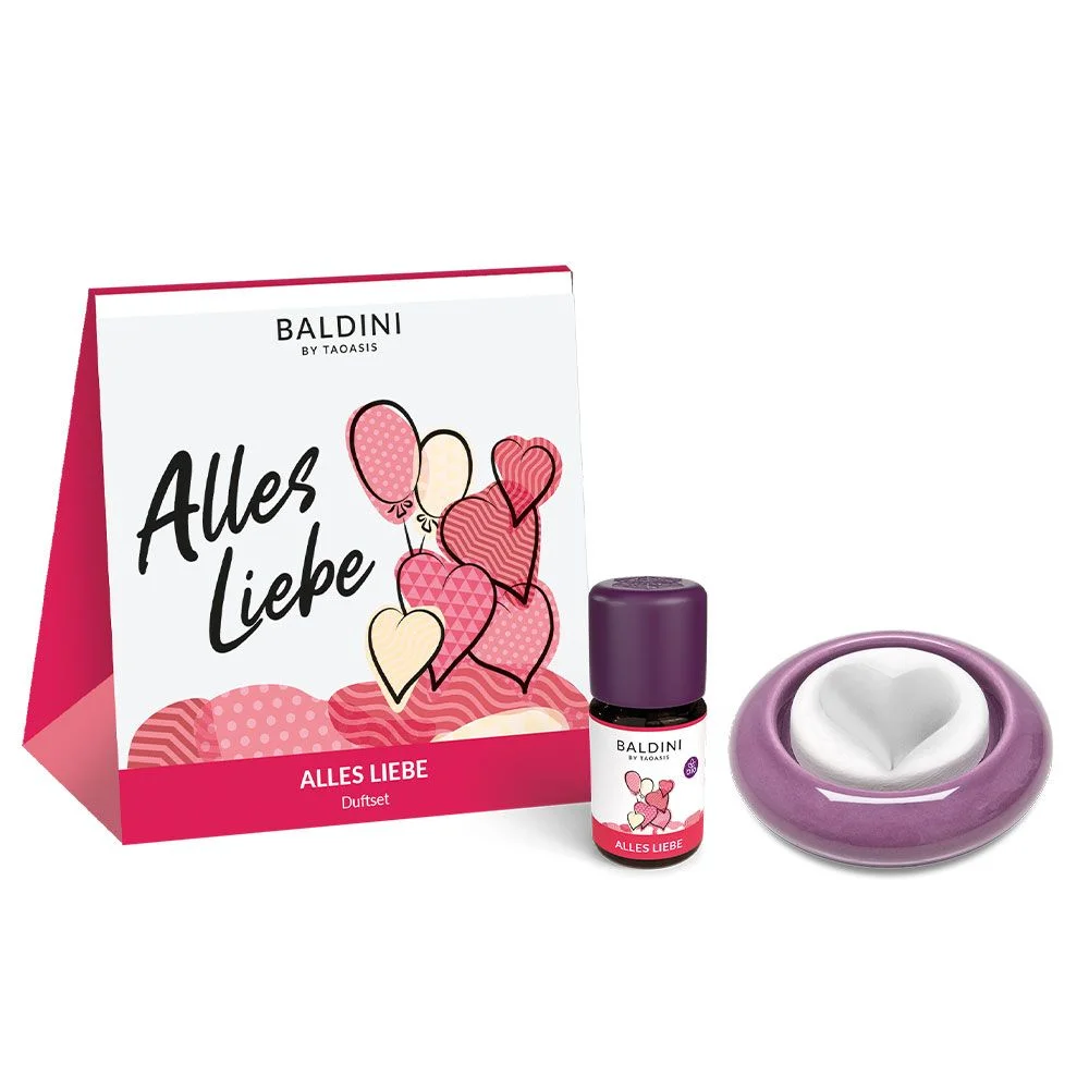 Taoasis Baldini Aromaset All the Love BIO (5 ml) - harmoniserende geur met stenen diffuser