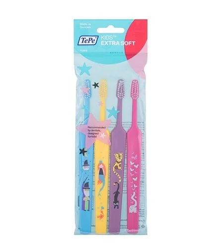 Kids Select Compact tandenborstel extra soft 4 stuks