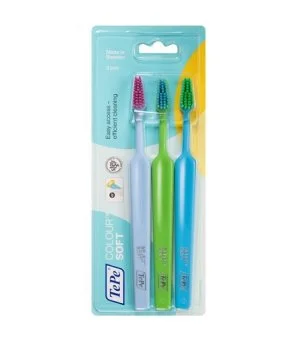 TePe Colour Select Soft zachte tandenborstel 3 stuks