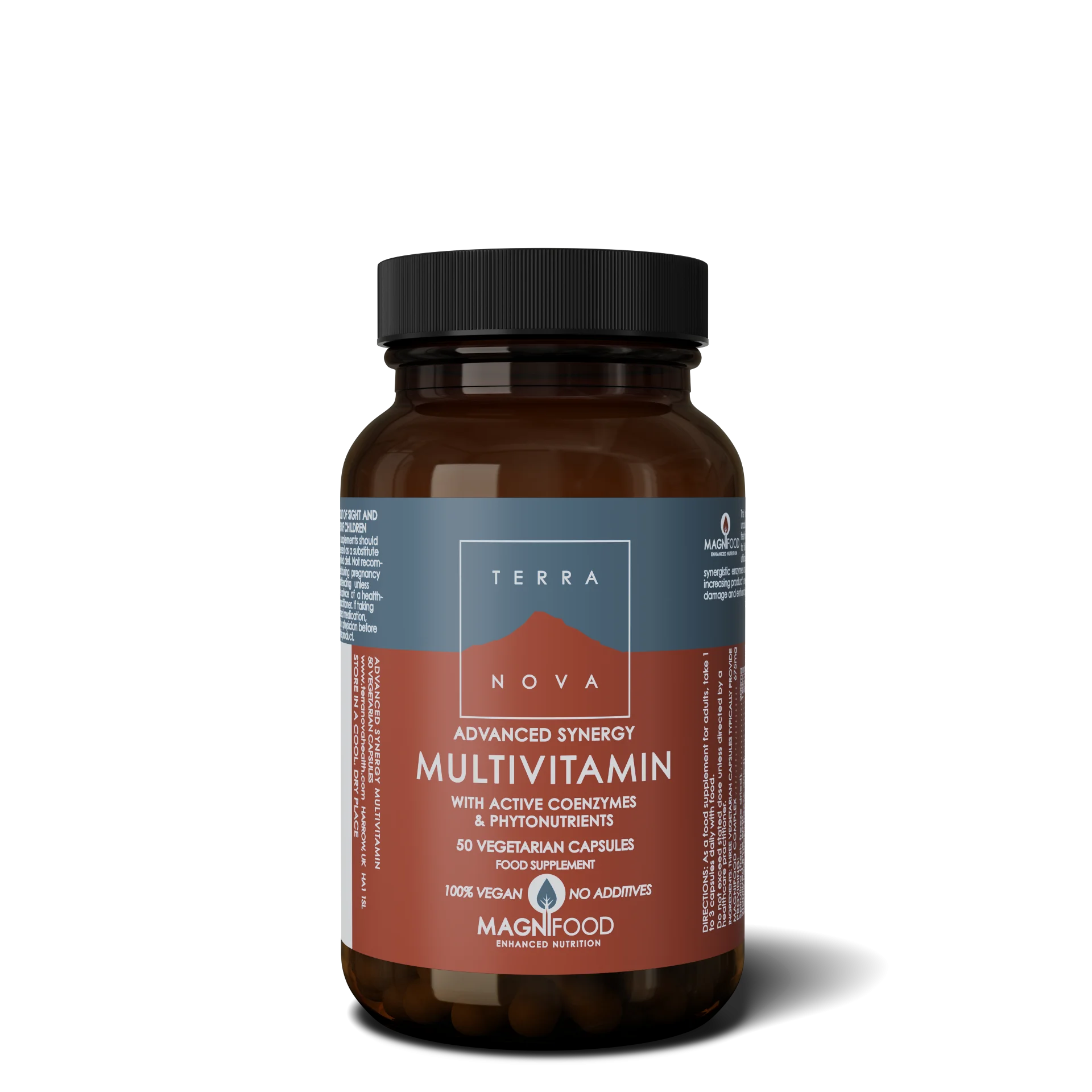 Terranova Health Advanced Synergy Multivitamine (50 capsules) - ondersteunt energie, vitaliteit en algemeen welzijn