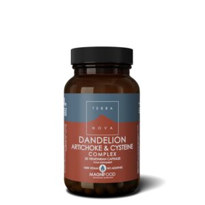 Paardenbloem-, artisjok- & cysteïnecomplex met paardenbloem en artisjok (50 capsules) - ondersteunt de ontgifting en de normale leverfunctie