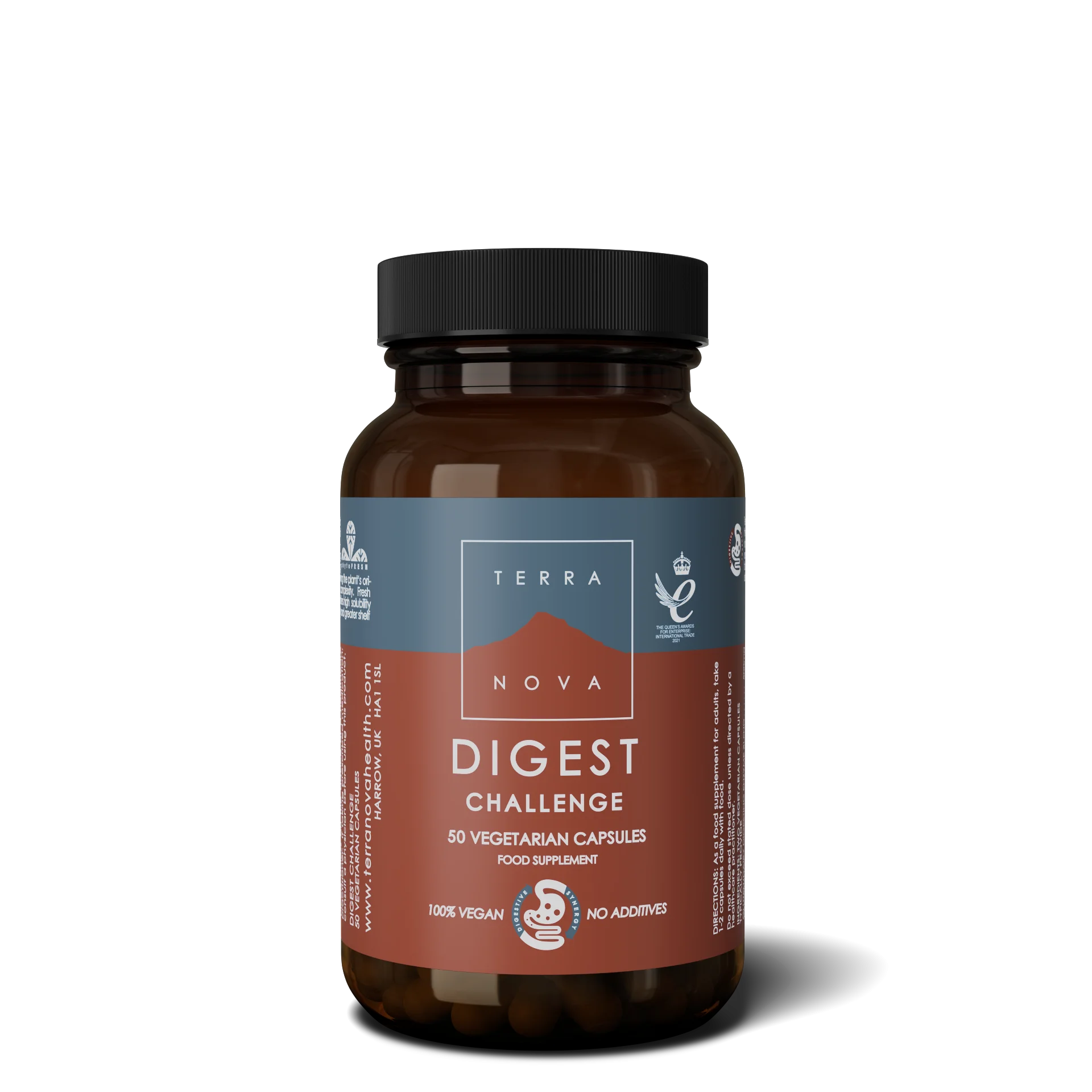 Terranova Health Digest Challenge (50 capsules) - verrijkt met gember en kardemom