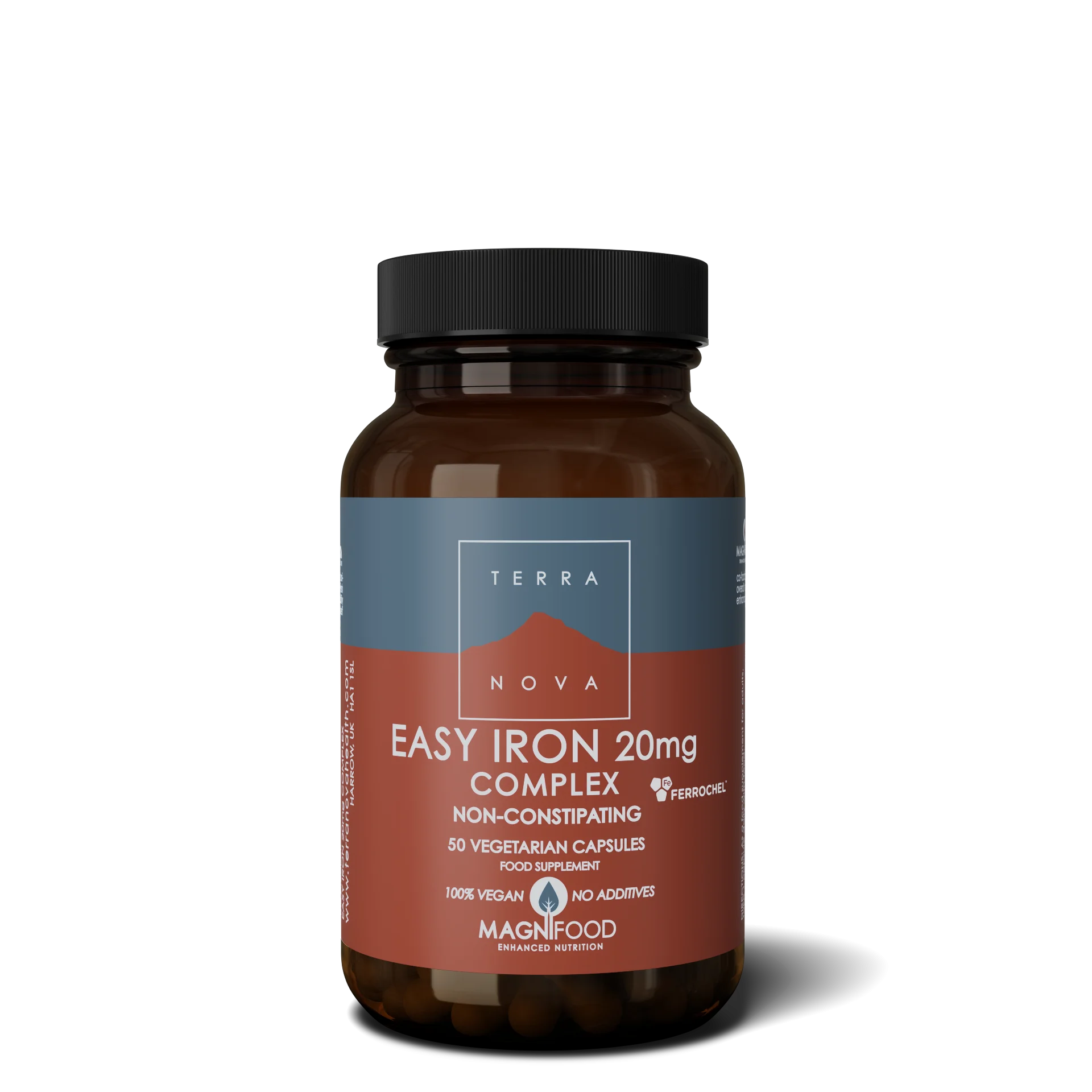 Terranova Health Easy Iron 20 mg Complex (50 capsules) - wordt goed opgenomen