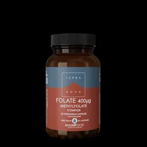 Terranova Health Folaat (Methylfolaat) 400 µg Complex (50 capsules) - natuurlijke vorm van foliumzuur