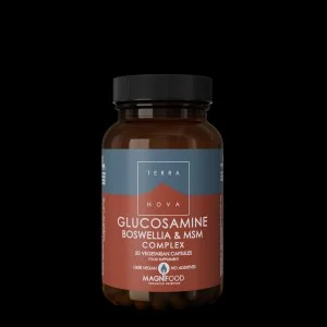 Terranova Health Glucosamine, Boswellia & MSM Complex (50 capsules) - ondersteunt de gezondheid van de gewrichten