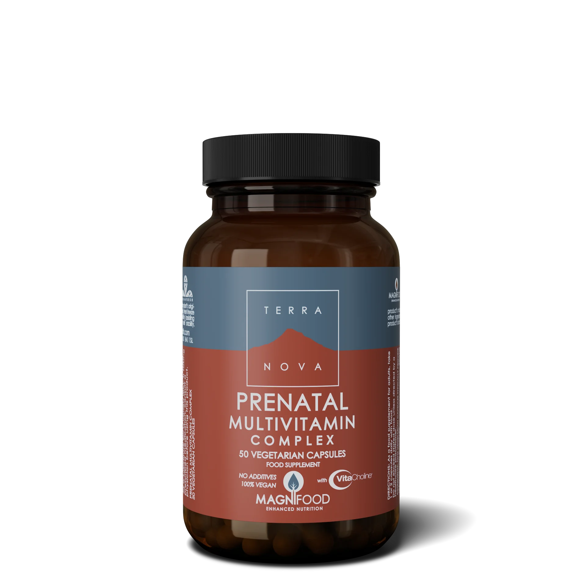 Terranova Health Prenataal multivitaminecomplex (50 capsules) - met de actieve vorm van foliumzuur