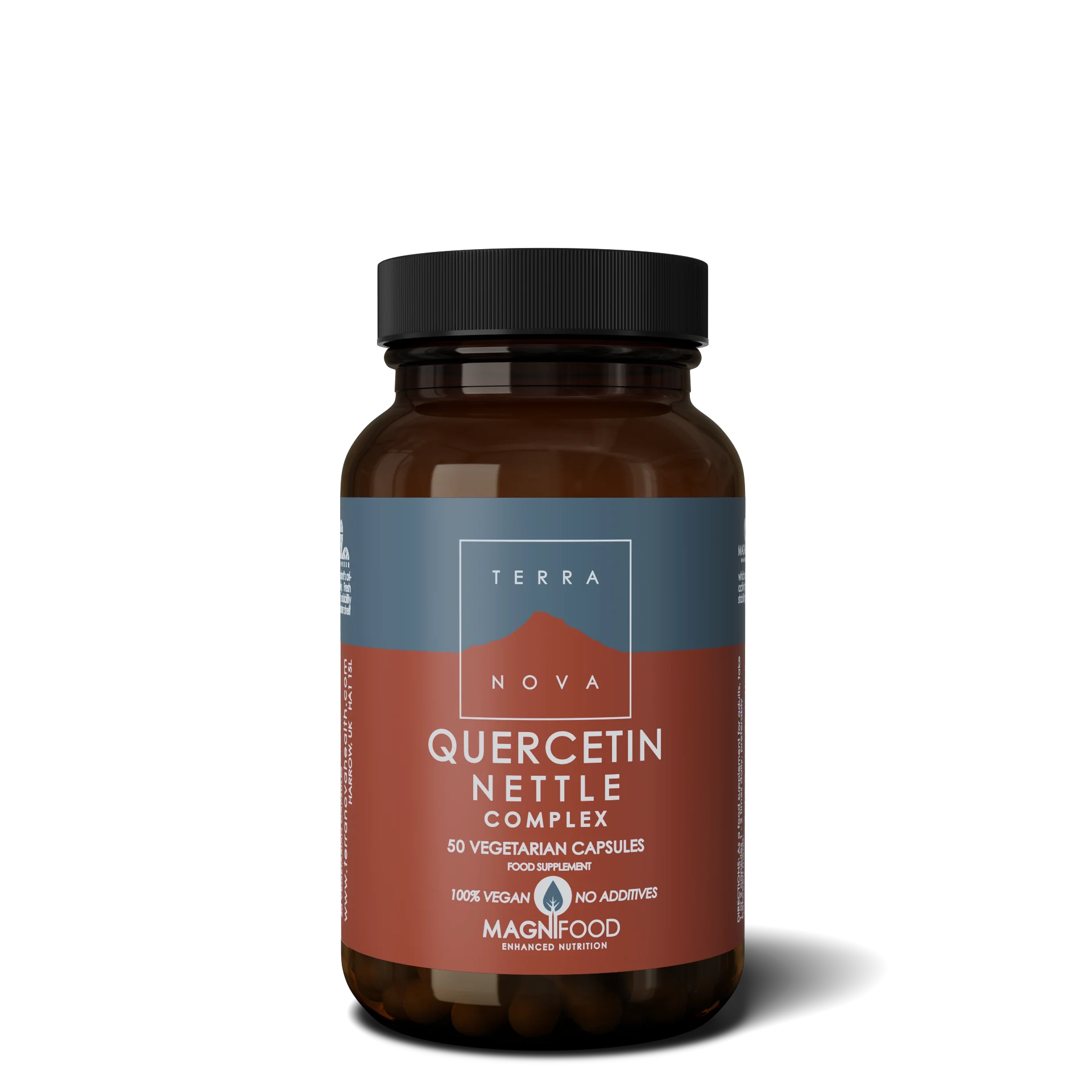 Terranova Health Quercetin Nettle Complex met brandnetel (50 capsules) - tijdens het pollenseizoen en bij een verzwakte weerstand