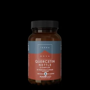 Terranova Health Quercetin Nettle Complex met brandnetel (50 capsules) - tijdens het pollenseizoen en bij een verzwakte weerstand