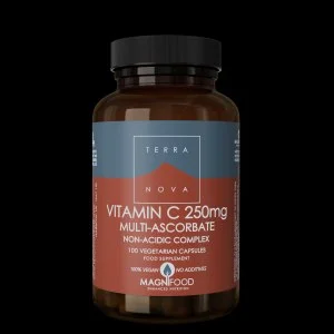 Terranova Health Vitamine C 250 mg Complex 100 capsules - in de vorm van minerale ascorbaten