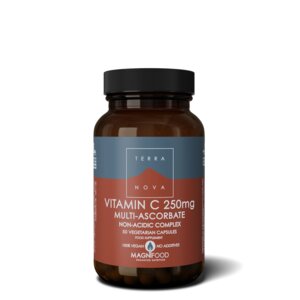Vitamine C 250 mg Complex 50 capsules - in de vorm van minerale ascorbaten
