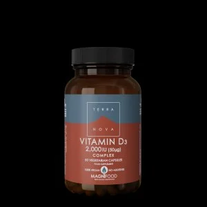 Terranova Health Vitamine D3 2000 IE Complex (50 capsules) - verkregen uit korstmos