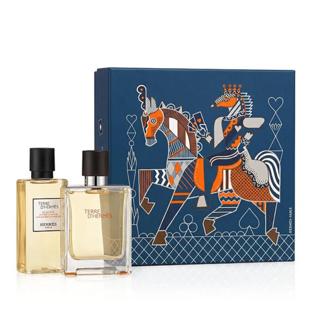 Terre D'Hermès eau de toilette voor heren 50 ml + SG 40 ml