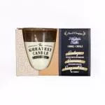 The Greatest Candle in the World Set - 1x kaars (130 g) 2x vulling - kruidnagel en kaneel - u kunt thuis nog twee kaarsen maken