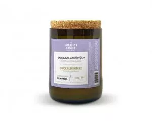 The Greatest Candle in the World The Greatest Candle Kaars in een wijnfles (170 g) - wilde lavendel - gaat ca. 50 uur mee