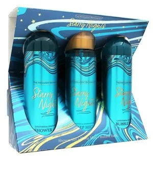 The Indulgent Bathing Co. Starry Nights cadeauset douchegel 240 ml + badschuim 240 ml + slaapspray