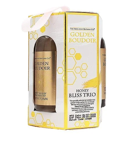 Golden Boudoir geschenkset douchegel 60 ml + badschuim 60 ml + bodylotion