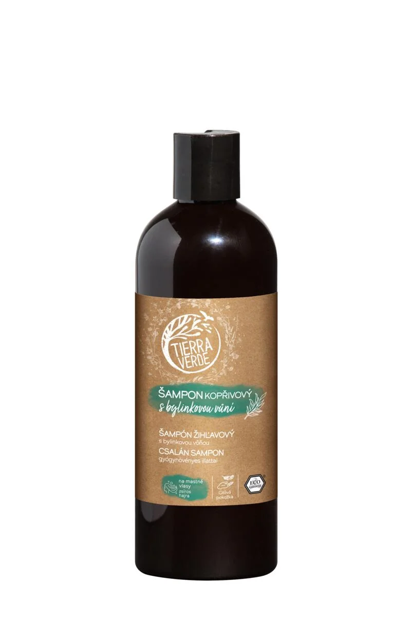 Tierra Verde Brandnetelshampoo met kruidengeur 300 ml - voor vet haar