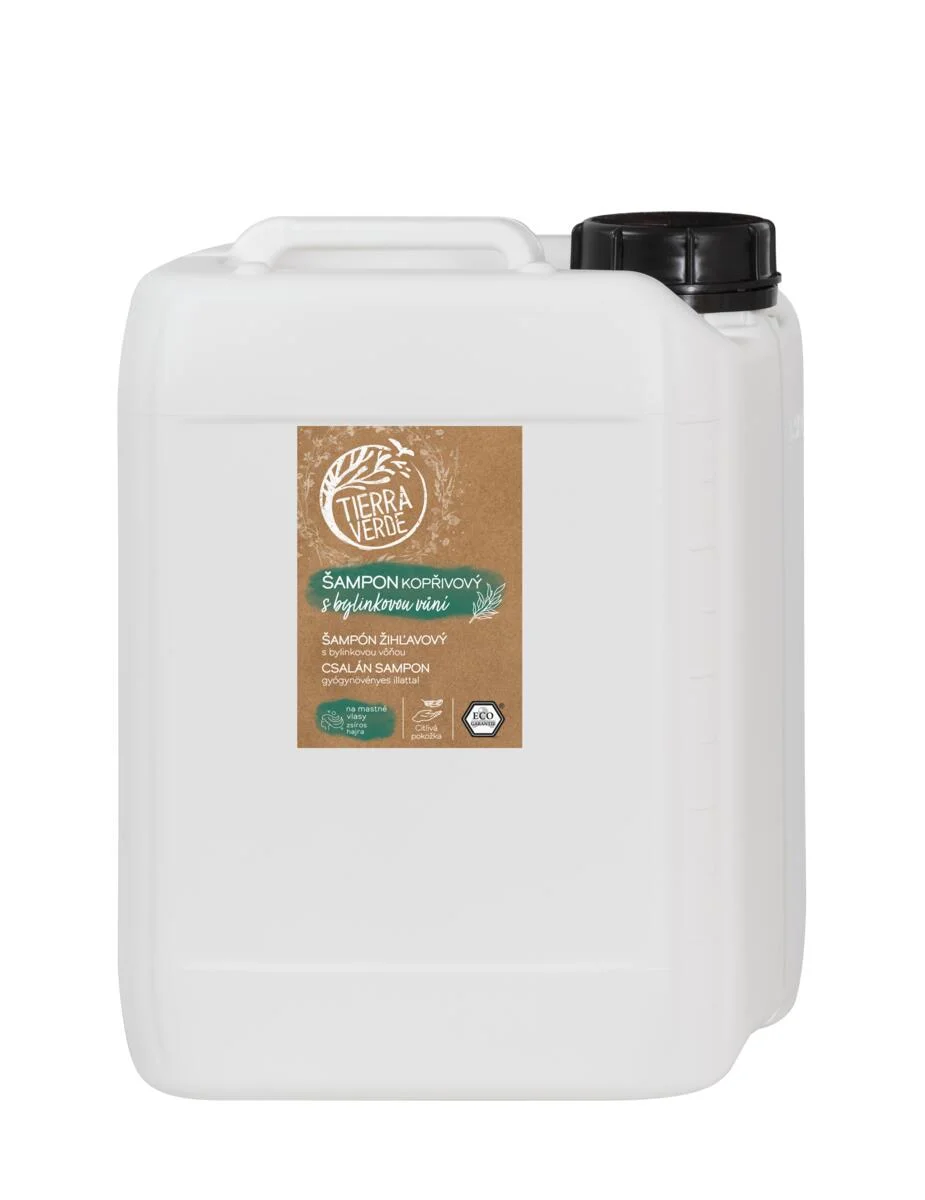 Tierra Verde Brandnetelshampoo met kruidengeur 300 ml - voor vet haar