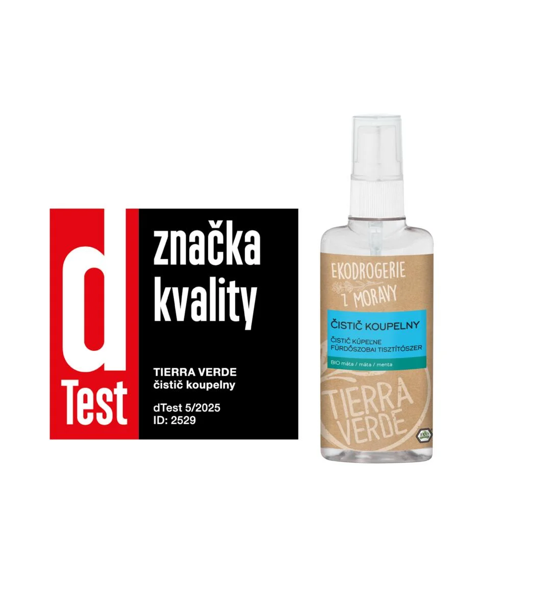 Tierra Verde Badkamerreiniger met BIO-munt 110 ml - met biologisch afbreekbare tensiden