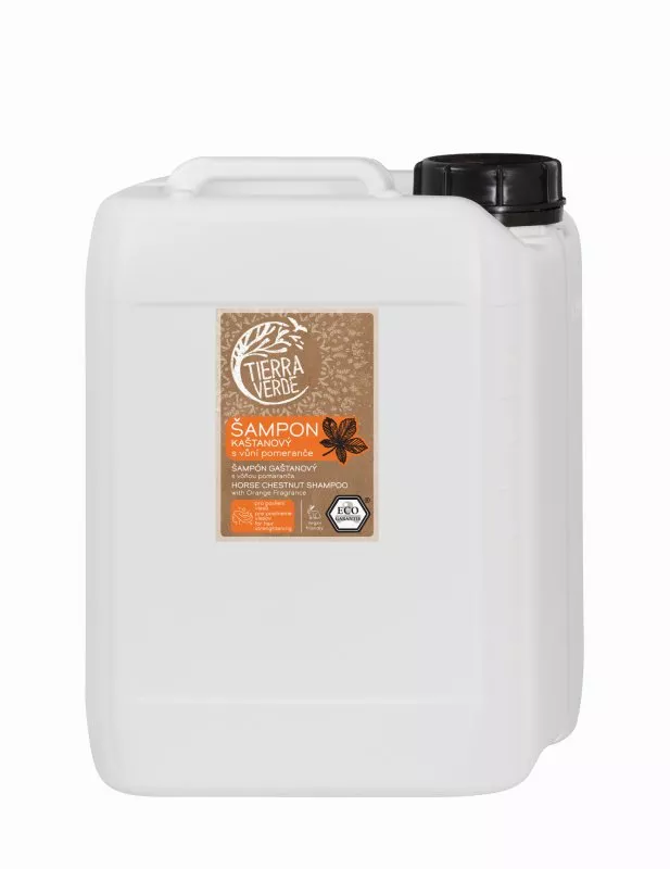 Tierra Verde Kastanje shampoo voor versterkt haar met sinaasappel (5 l)