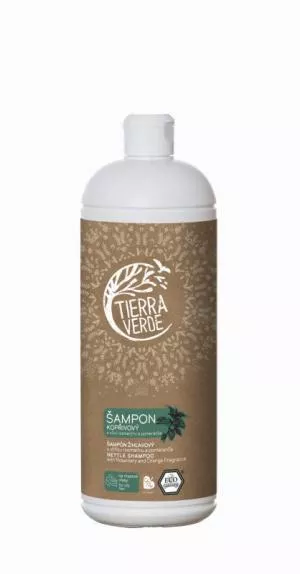 Tierra Verde Brandnetelshampoo voor vet haar met rozemarijn (1 l)