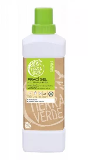 Tierra Verde Wasgel voor de gevoelige huid (1 l) - ideaal voor eczeempatiënten, allergiepatiënten en kinderen