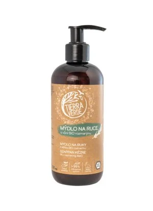 Tierra Verde Vloeibare handzeep - BIO Rozemarijn 290 ml - met Tsjechische biologische weegbree