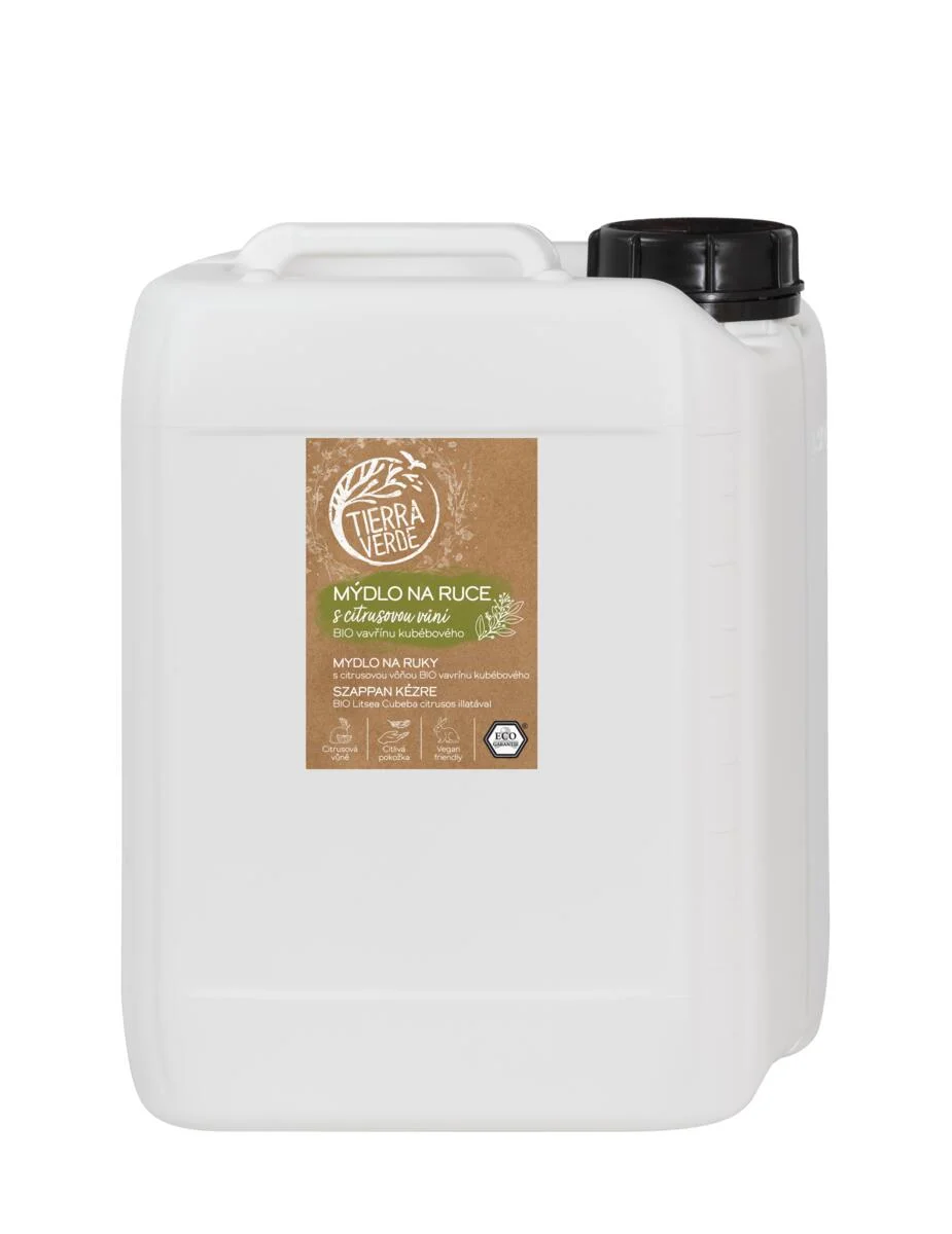 Tierra Verde Vloeibare handzeep - BIO Laurier 290 ml - met Tsjechische biologische weegbree