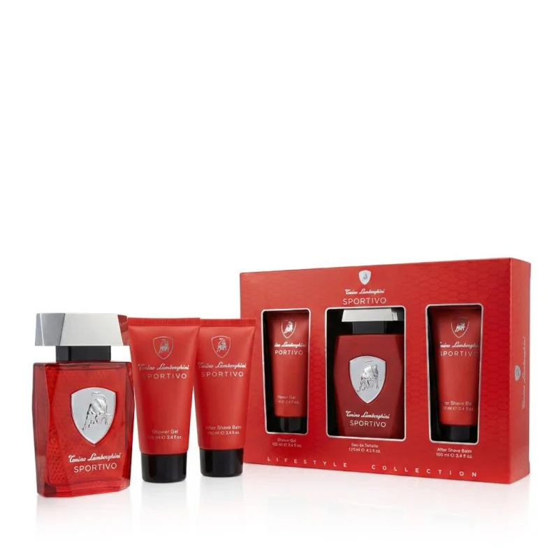 Sportivo eau de toilette 125 ml + aftershavebalsem 100 ml + douchegel voor heren