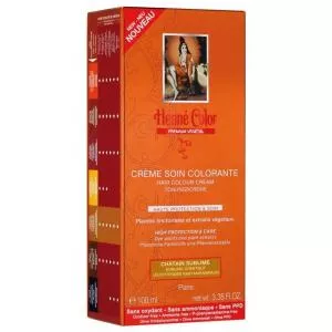 Henné Color Tinting haar dressing met hoge bescherming en verzorging Premium 100ml Kastanje