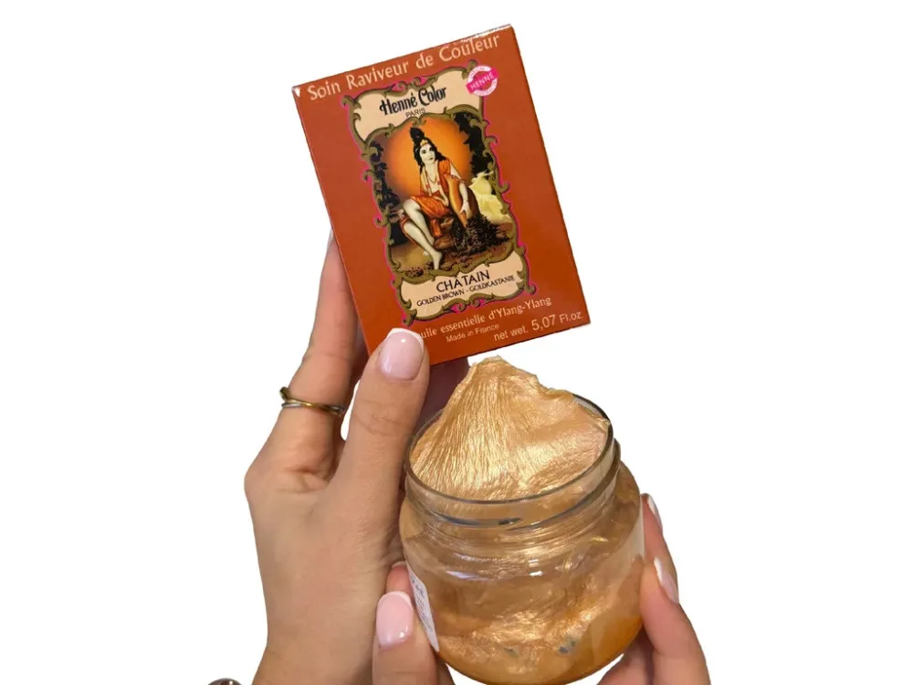 Henné Color Getint Voedend Haarmasker 150ml Kastanje